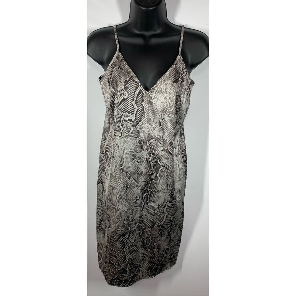 White House black market snake skin print midi dress size 2 ￼